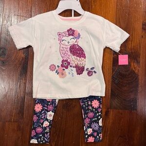Cute Owl Floral Outfit for Kids
